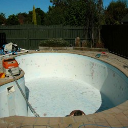 Fibreglass Pool Before